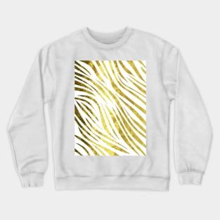 GOLD Safari Zebra Stripes Crewneck Sweatshirt